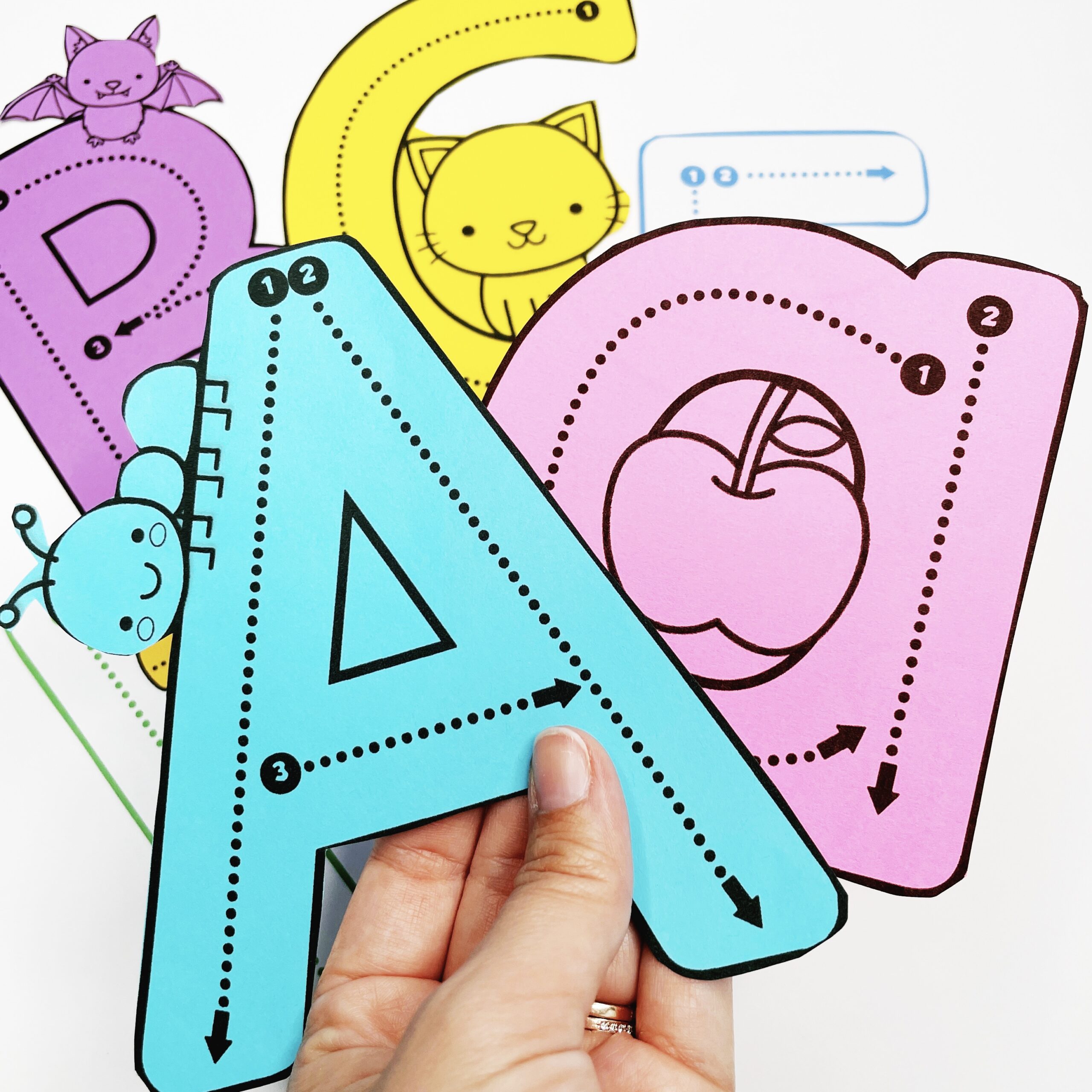 jumbo letter tracing printables