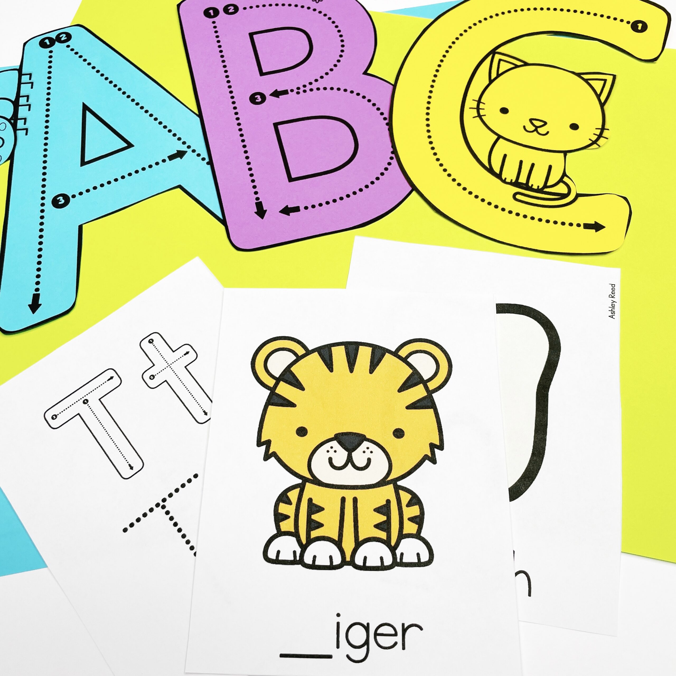 jumbo letter tracing printables and alphabet mini booklets