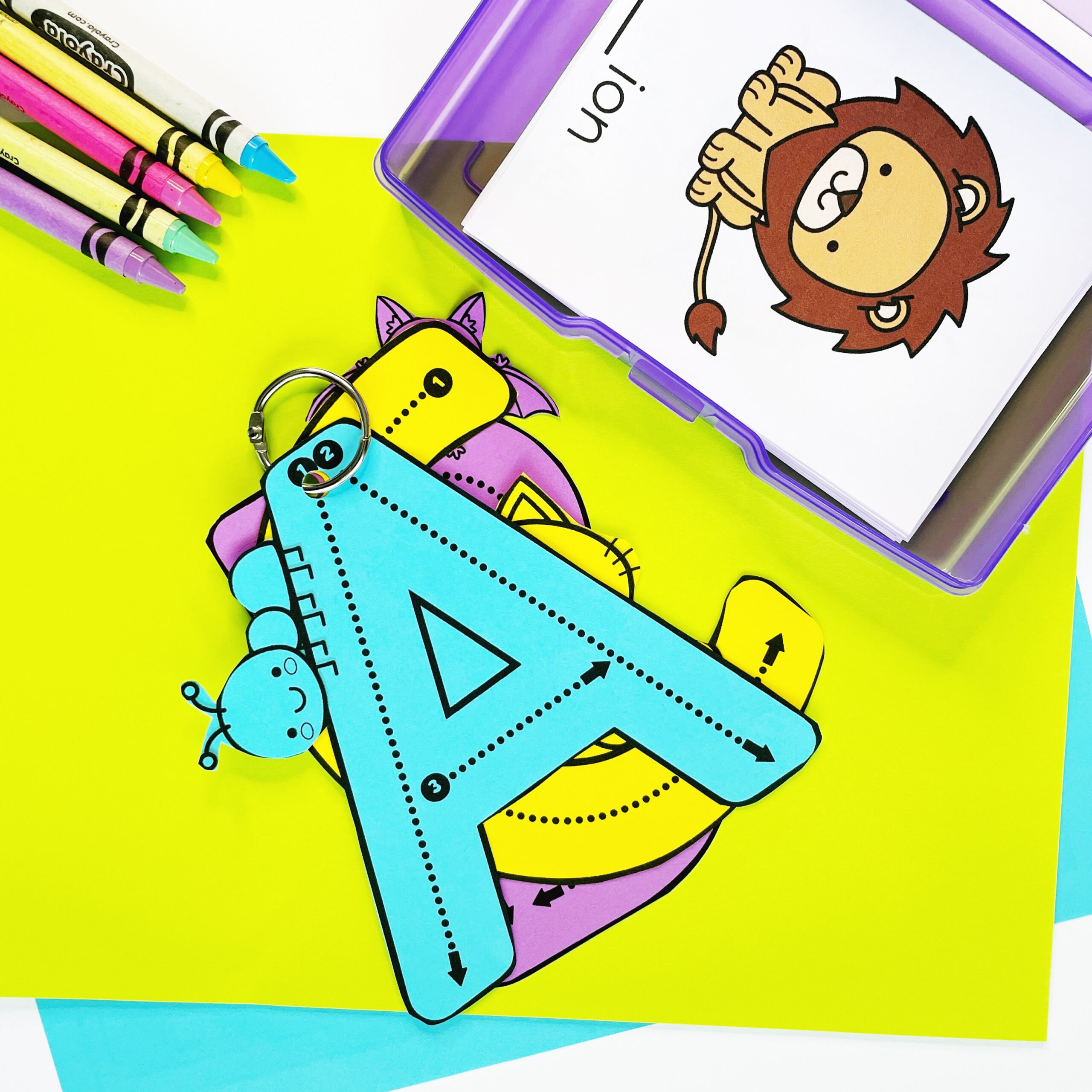 Create letter tracing boxes with these printables