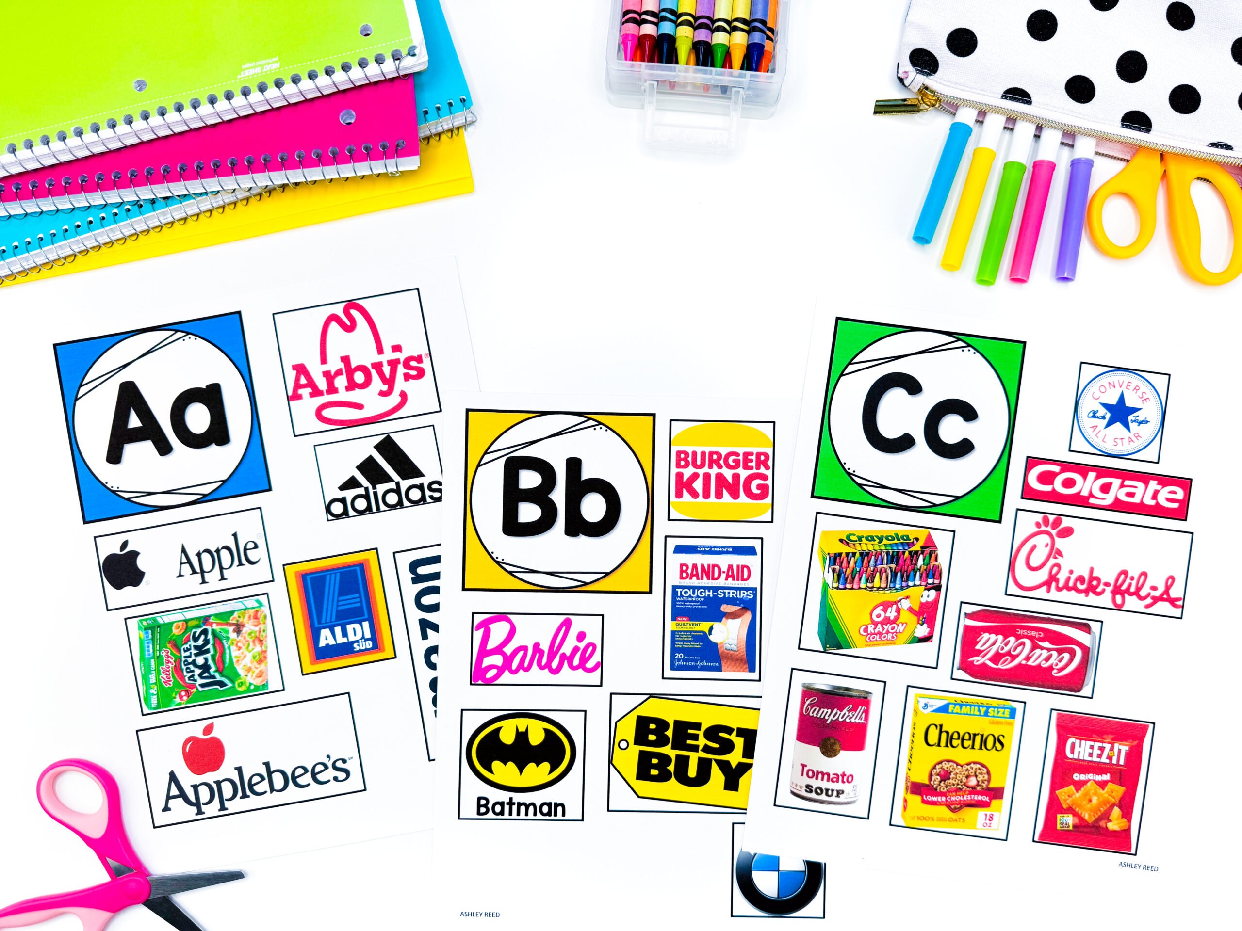 preschool environmental print word wall