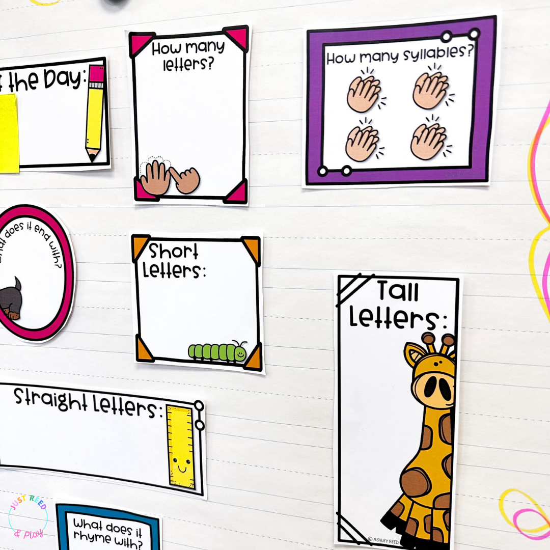 name of the day chart activities
