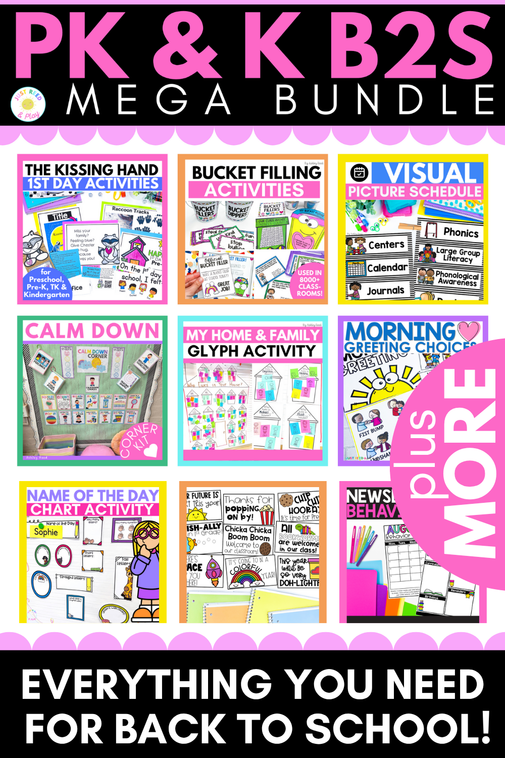 preschool and kindergarten back to school ideas mega bundle