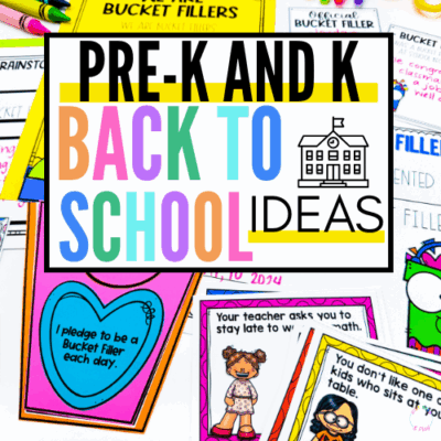preschool and kindergarten back to school ideas