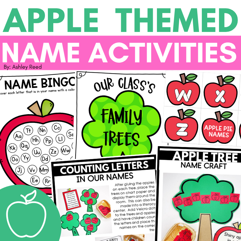 fun apple themed preschool name activities