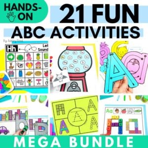 21 Hands-on Alphabet Activities Bundle | Fine Motor Letter Centers and Printables